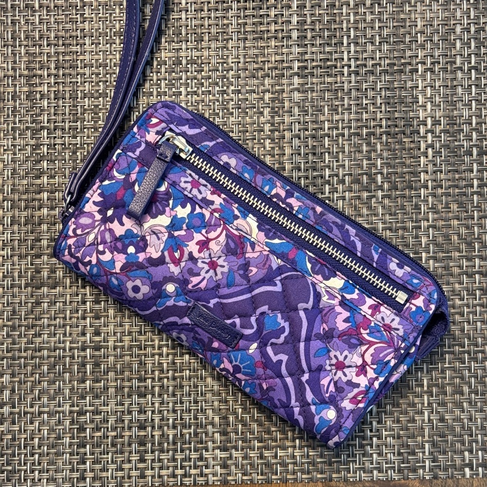 Vera Bradley Purple Floral Wristlet